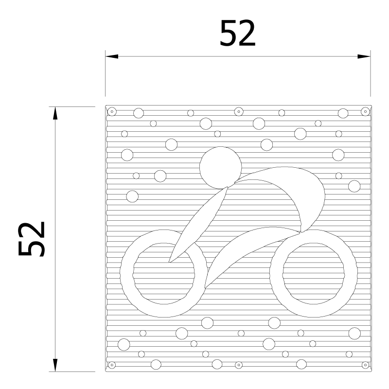 VedoNonVedo Hop Hop decorative element for furnishing and dividing rooms - transparent 2